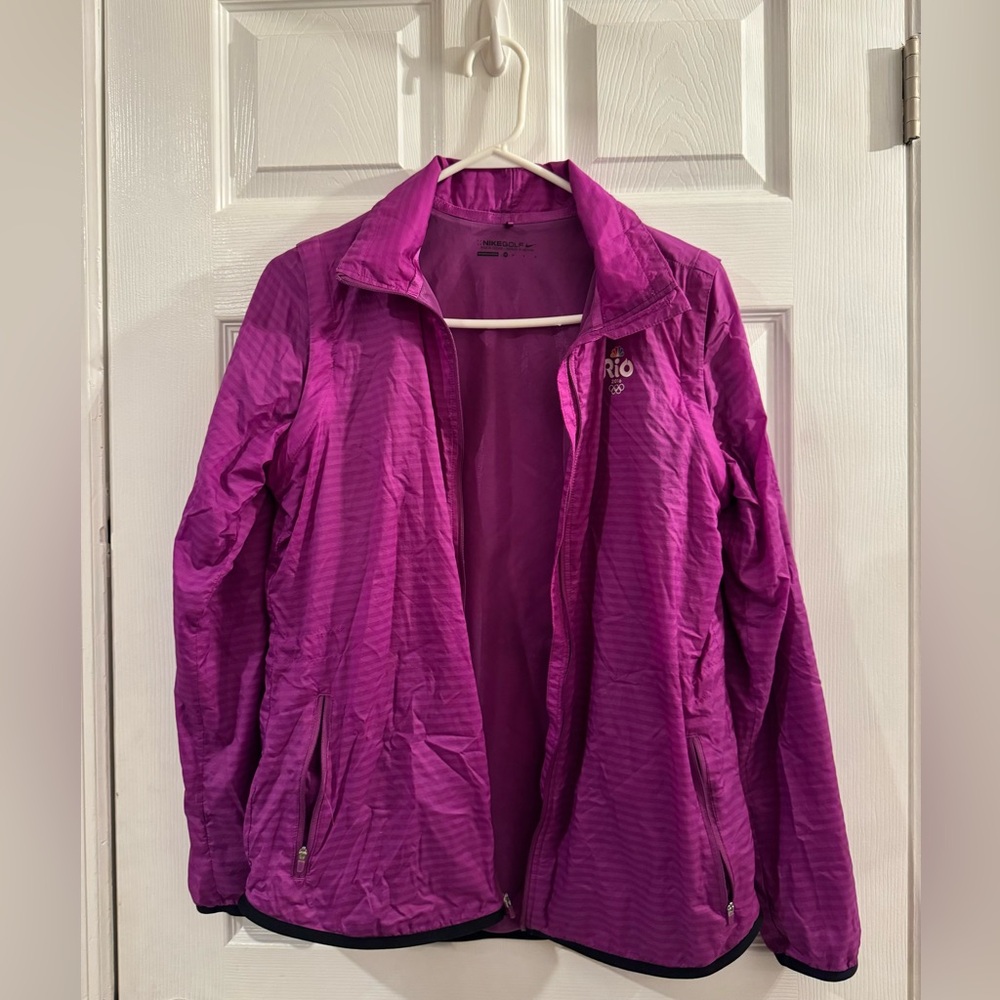 Nike golf purple jacket. Rio Olympics 2016 edition.